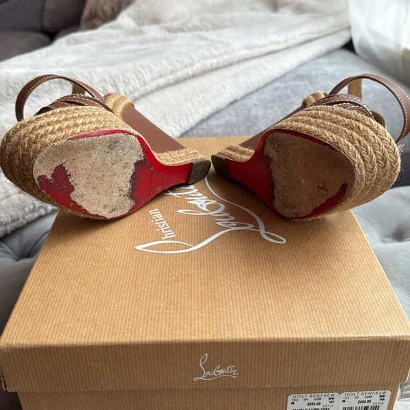 100% authentic Christian Louboutin wedges - Picture 7 of 7
